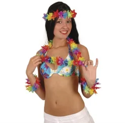 Hawaii krans sæt Aloha | 4 Hawaii kranse