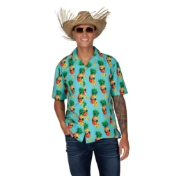 Hawaii Skjorte m/Ananas Ansigter