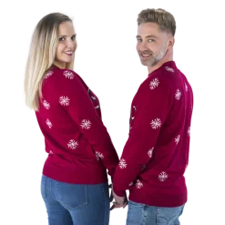 Hello Deer Rudolf Julesweater i Mørkerød