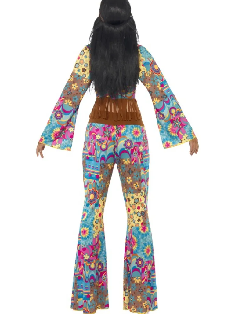 Hippie kostume: Farverig Hippie Chick