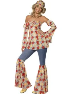 Hippie kostume: Hippiesæt Dame