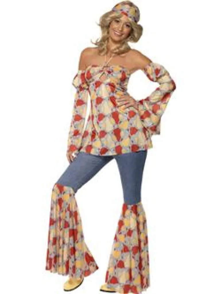 Hippie kostume: Hippiesæt Dame