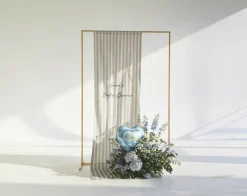 Hjerte Folieballon “Baby” lyserød– 35 cm