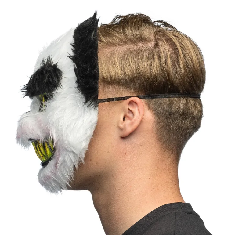Horror Plys Panda Maske