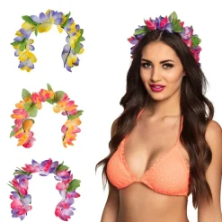 Hårbøjle m/Farverige Blomster, Assorteret Design