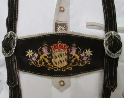 H-Seler Til Lederhosen - Ægte Læder, Mørkebrun