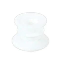 Hvid Lysestage, 4 cm