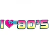 'I Love The 80's'' Guirlande