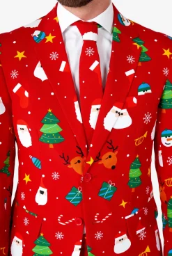 Jule Jakkesæt "Festivity Red" - OppoSuits ®