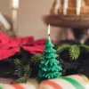 Juletræ Bloklys, 10 cm