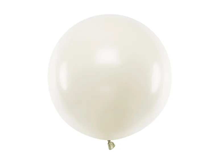 Jumbo Ballon - Cremefarvet, 60 cm