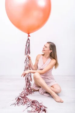 Jumbo Ballon - Metallic Rosegold, 1 meter