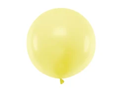 Jumbo Ballon - Pastel Gul, 60cm