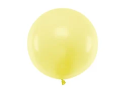 Jumbo Ballon - Pastel Gul, 60cm