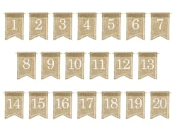 Jute Bordnumre - 1-20