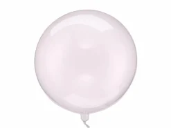 Klar Lyserød Orbz Ballon, 40 cm