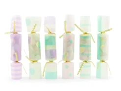 Knallerter Pastel Mix m/Papir Konfetti, 6 stk.
