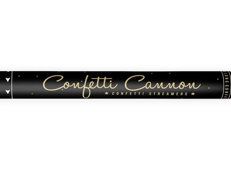 Konfetti Kanon - Guld Streamers, 60cm