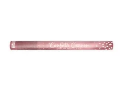 Konfetti Rør m/Rosegold Hjerte Konfetti, 60 cm