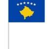 Kosovosk Papirflag på Pind, 27 x 20 cm