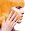 Kunstige Negle i Neon Orange, 12 stk.