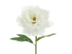 Kunstig Pæon Blomst 35 cm, Hvid