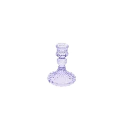 Lavendel Glas Lysestageholder, 10.5 cm