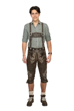 Lederhosen i Ægte Læder | Lang Model i Vintage Look