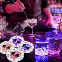 LED Skum Coaster m/Selvklæbende 3M Tape