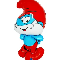 Licenseret Gammel Smølf Shape Folieballon, 84 cm