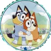Licenseret Rund "Bluey & Bingo" Folieballon, 46 cm