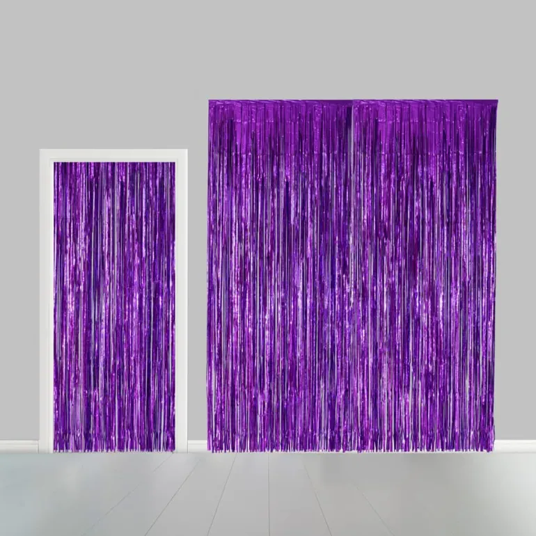 Lilla Glimmerforhæng Folie 100x240cm