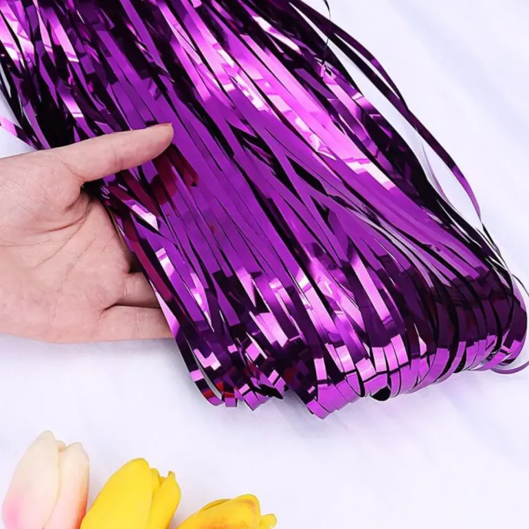 Lilla Glimmerforhæng Folie 100x240cm