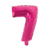 Lille Pink Folie Tal Ballon (ca. 40cm.) - 7 Tal