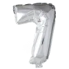Lille Sølv Folie Tal Ballon (ca. 40cm.) - 7 Tal