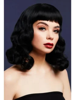 Luksus Bettie Bombshell Paryk - Ibenholt Sort