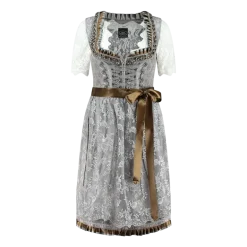 Luksus Dirndl i Sølvgrå & Bronze - Star Collection