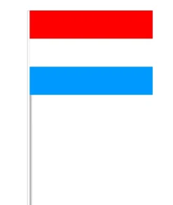 Luxembourgsk Papirflag på Pind, 27 x 20 cm