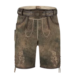 Luxus Lederhosen i Ægte Gedeskind - Antik Brune