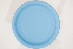Lyseblå Kagetallerkner, 8 stk.