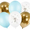 Lyseblå "One" Latex Ballon Pakke m/6 stk.