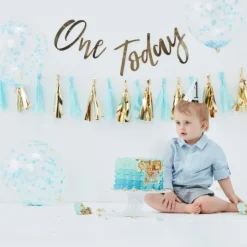Lyseblå 1-års Fødselsdags Pakke - Smash Kit