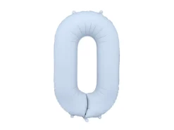 Lyseblå Tal Ballon 86 cm - 0