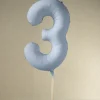 Lyseblå Tal Ballon 86 cm - 3