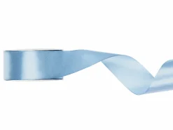 Lyseblåt Satinbånd "Misty Blue", 25 mm