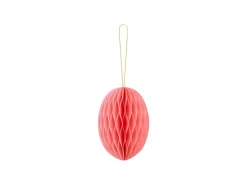 Lyserød Påskeæg Honeycomb Dekoration, 12 cm