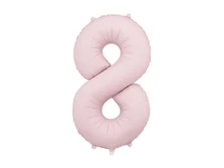 Lyserød Tal Ballon 86 cm - 8