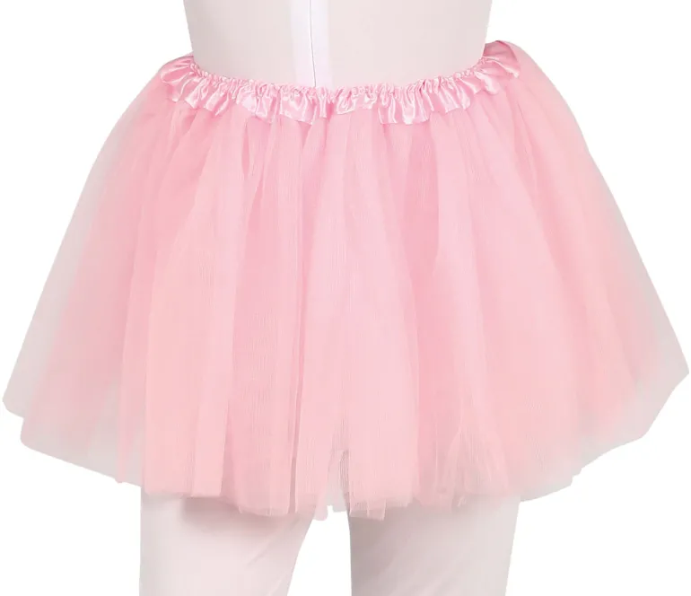 Lyserødt Tylskørt Til Børn (Tutu) - Kort Model (30cm)