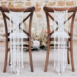 Makramé Boho Bryllupsdekorationer, 2 stk.