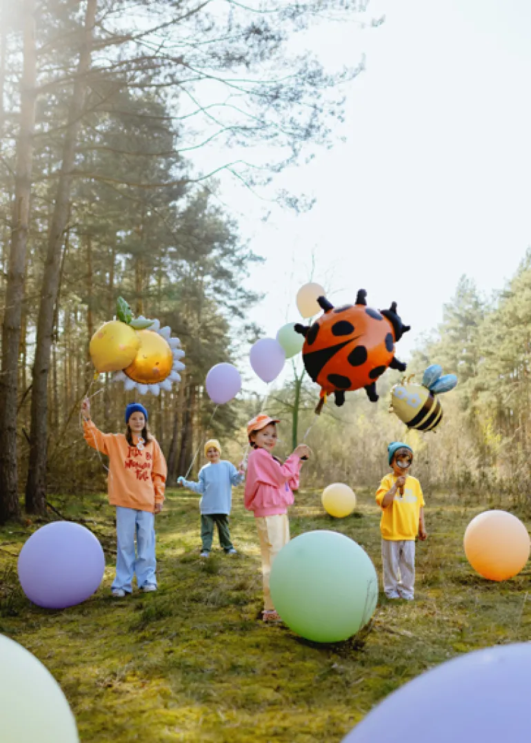 Mariehøne Folie Ballon, 85 X 83 cm, Mix